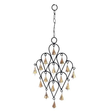 GLOBE IMPORTS Globe Imports GI218ITD1 22 in. Inverted Drop Wrought Iron Wind Chime with Metal Bells GI218ITD1